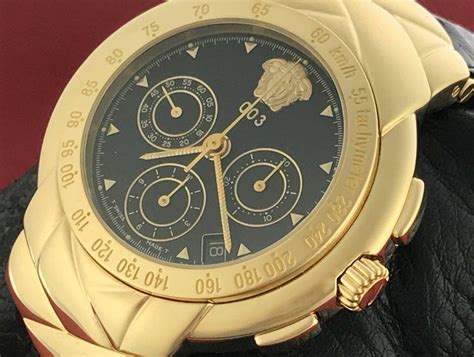 mens versace used wrist watch|versace chrono watch.